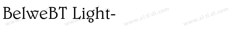 BelweBT Light字体转换 BelweBT Light字体转换